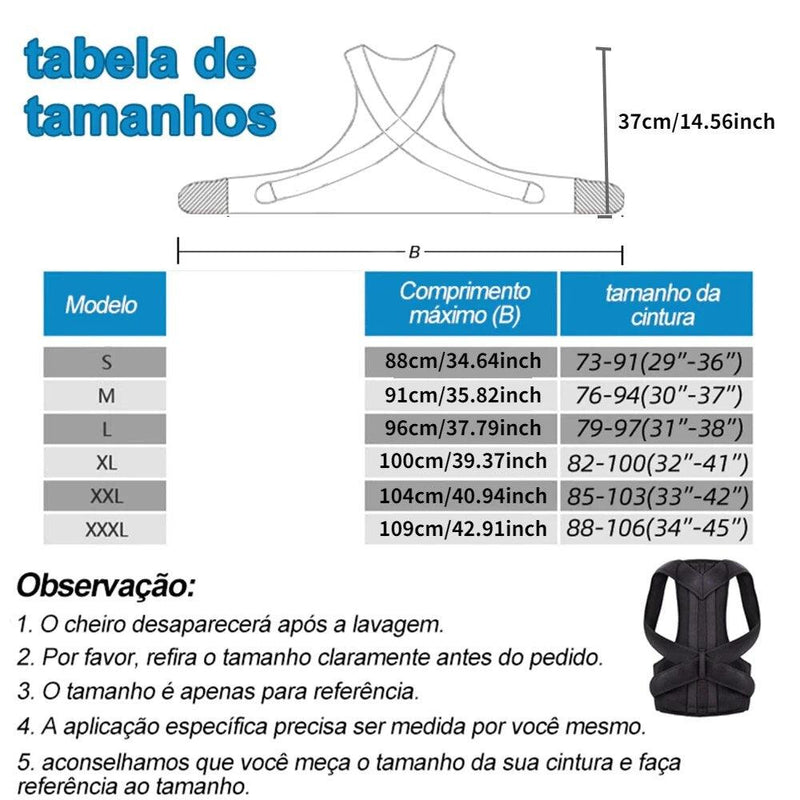 Corretor Postural Magnético